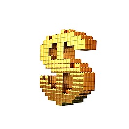 金色字母符号png元素