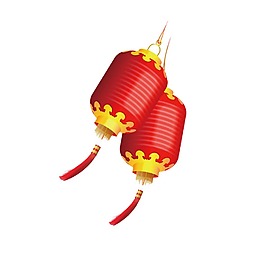 喜慶春節(jié)燈籠元素