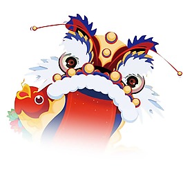 喜庆春节舞狮元素