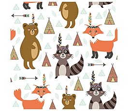 手繪卡通動(dòng)物元素