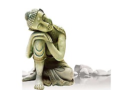 簡(jiǎn)約立體雕像元素