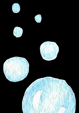 水晶水泡透明裝飾素材