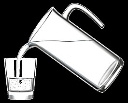 現(xiàn)代飲用水透明器皿png透明素材