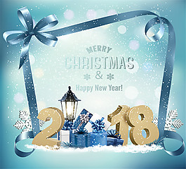 創(chuàng)意2018圣誕插畫元素