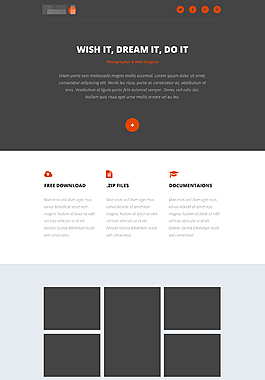 紅色的電子商務科技通用模板首頁設計