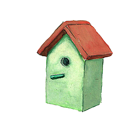 綠色小屋psd源文件