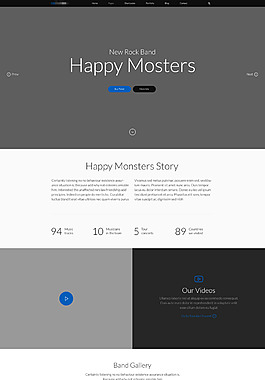 企業網站首頁通用模板設計