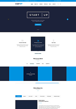 國外精美企業響應式網站模板設計