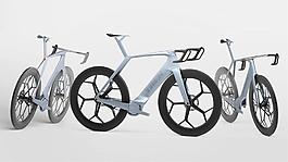 銀色自行車工業設計