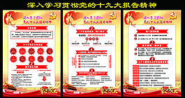 深入學習貫徹黨的十九大報告精神展板