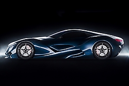 黑色汽車流線產品設計JPG
