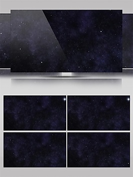 黑色唯美星空高清視頻素材