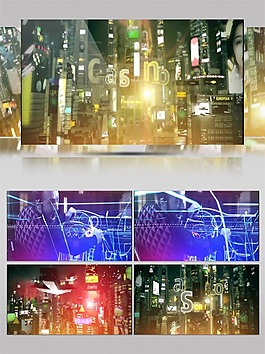 夢幻紫色線條高清視頻素材