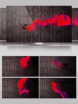 紅色不規(guī)則圖形高清視頻素材