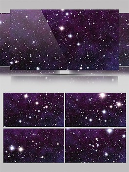黑色夢幻星空高清視頻素材