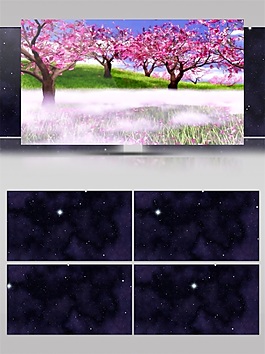 黑色唯美夜空高清視頻素材