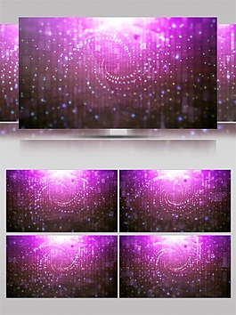 紫色唯美星空高清視頻素材