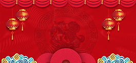 紅色2018新春背景素材
