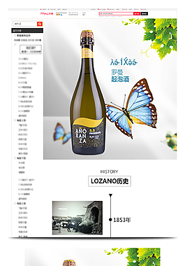 淘宝天猫葡萄红酒果酒详情页