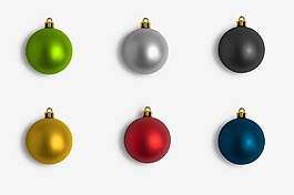 節(jié)日用裝飾小圓球psd源文件