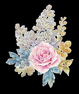 粉彩花蕊透明裝飾素材