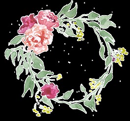 夢(mèng)幻春季景色透明裝飾素材