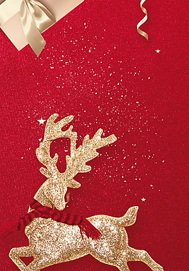 簡約紅色圣誕節PSD背景設計