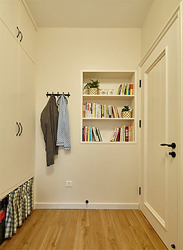 簡約時(shí)尚入戶門掛衣架裝修效果圖