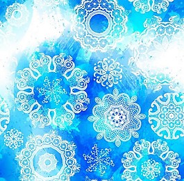 雪花图案背景ai矢量