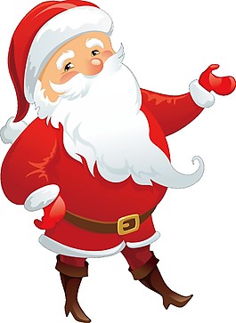 卡通圣誕老人元素