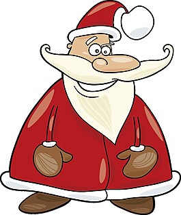 童趣卡通圣誕老人元素