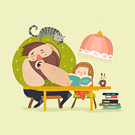 卡通人物書籍素材