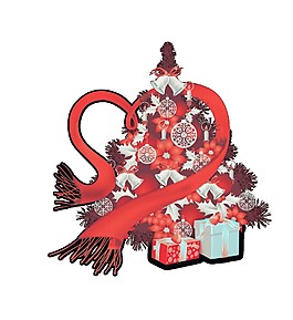 精美圣誕節(jié)禮物PNG元素