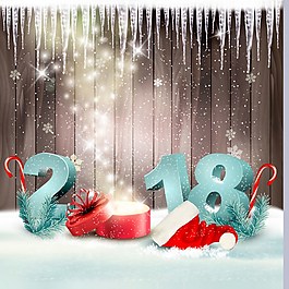 2018年圣诞节海报背景
