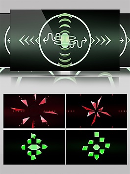 光圖形變換高清視頻素材