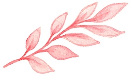 沁粉枝葉矢量素材