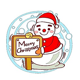 圣誕節(jié)雪人PNG元素