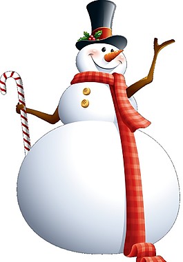 高清圣誕大雪人PNG元素