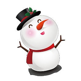 可愛(ài)卡通雪人元素