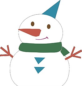 卡通雪人PNG元素