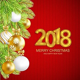 2018年圣誕節(jié)紅色面料背景矢量