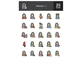 25款生活女人圖標(biāo)