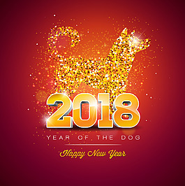 2018中國(guó)傳統(tǒng)狗年元素
