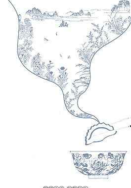 簡約二十四節(jié)氣冬至海報(bào)PSD背景