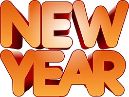 手繪新年字母元素