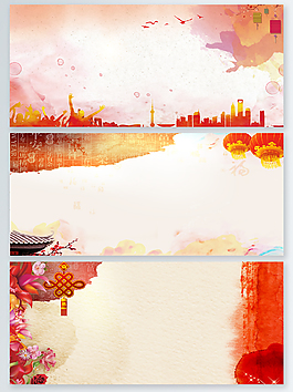大氣中國(guó)春節(jié)節(jié)日背景展板背景