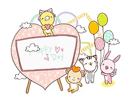 手繪動物繪畫元素