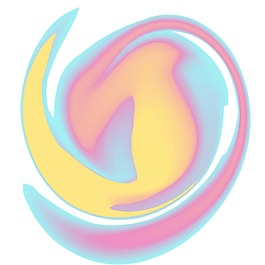 手繪炫彩線條元素