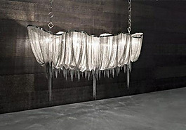 流蘇式金屬鏈條空靈燈具