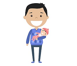 開心的奶爸元素